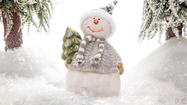 Красивый снеговик Согласны?❤